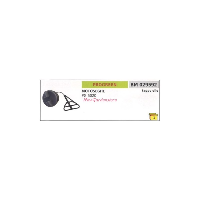 PROGREEN tronçonneuse PG 6020 bouchon de remplissage d'huile moteur 029592