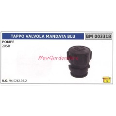 Tappo Valvola mandata blu UNIVERSALE pompa Bertolini 20SR 003318