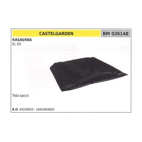 Cesta lona CASTELGARDEN cortacésped EL 63 026148 | Newgardenstore.eu