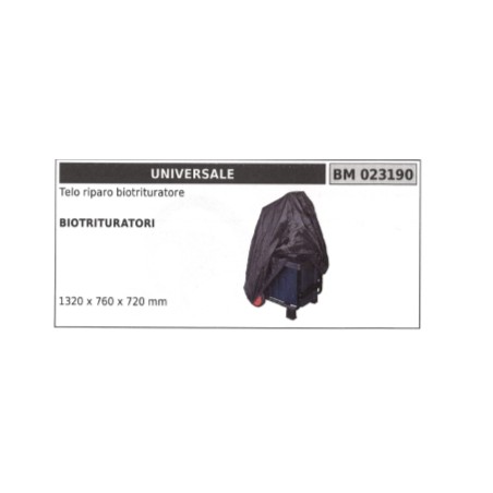 Telo riparo biotrituratore UNIVERSALE 1320 x 760 x 720 mm | Newgardenstore.eu