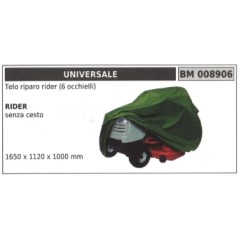 Mower cover UNIVERSAL rider without basket 6 eyelets 1650x1120x1000 mm