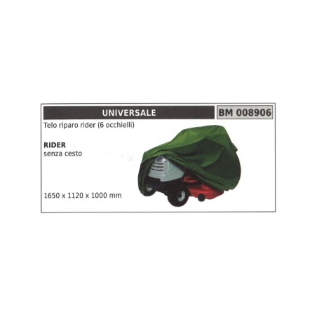 Mower cover UNIVERSAL rider without basket 6 eyelets 1650x1120x1000 mm | Newgardenstore.eu