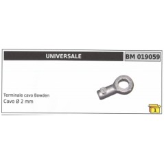 Borne de câble Bowden UNIVERSAL câble Ø  2 mm code 019059