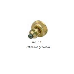 Testina con ugello inoxTECNOSPRAY per lancia irroratore | Newgardenstore.eu