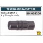 Testina ingrassatore SUPER a 4 griffe ragistrabile codice 004206