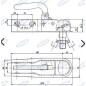 Towing coupling head for AMA trailer and tanker