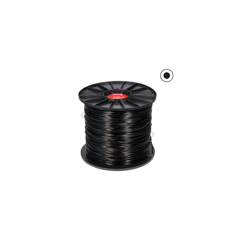 Bobina de 8 kg de hilo para desbrozadora FORESTAL, sección redonda, Ø 4,5 mm