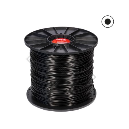 Bobina de 10 Kg de cable de desbrozadora FORESTAL sección redonda alambre Ø 5,0 mm | Newgardenstore.eu