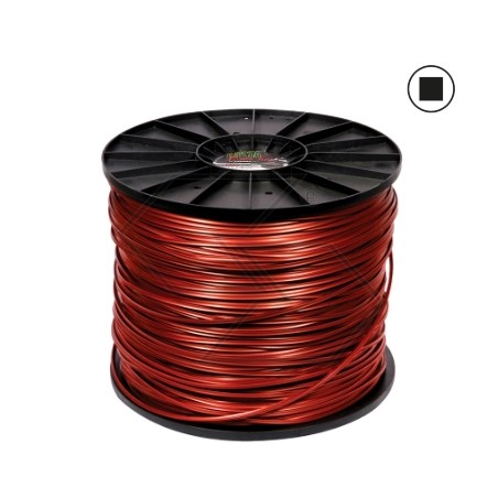 Bobine de 8 kg de fil de débroussailleuse COEX LINE, carré Ø 3,5 mm, longueur 810 m | Newgardenstore.eu