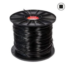 Bobina de 8 kg de hilo para desbrozadora FORESTAL, sección cuadrada Ø 4,0 mm