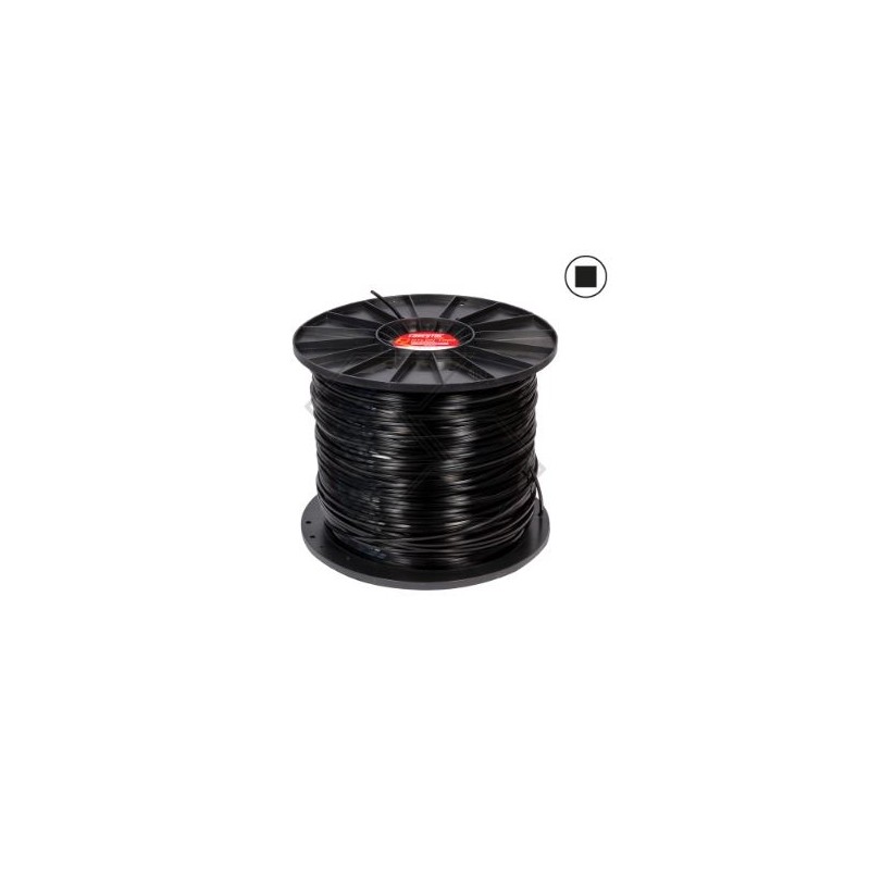 Bobine de 8 kg de fil pour débroussailleuse FORESTAL, section carrée Ø 4,0 mm