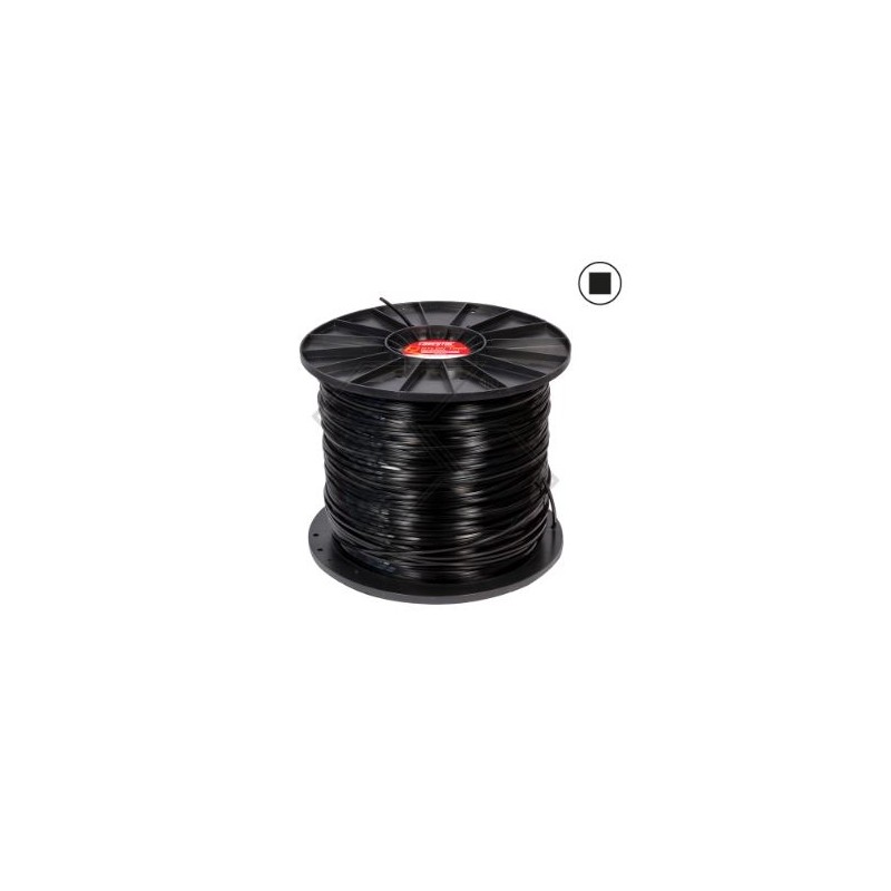 Spool 10 Kg wire for FORESTAL brushcutter square section Ø  4.0 mm