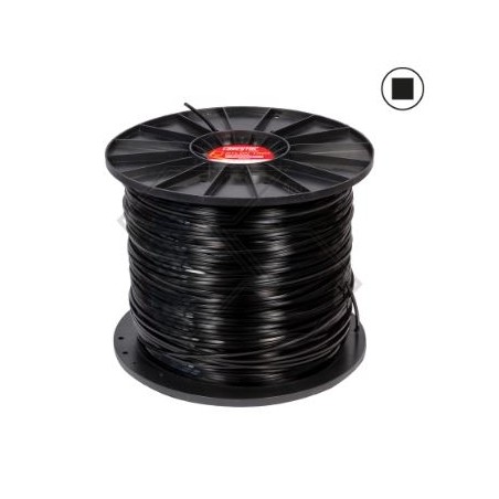 Bobina de 8 kg de hilo para desbrozadora FORESTAL, sección cuadrada Ø 4,5 mm | Newgardenstore.eu