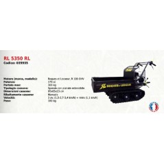 Tracked carrier RL 5350 RL SERIE ROQUES ET LECOEUR with R 180 OHV engine | Newgardenstore.eu