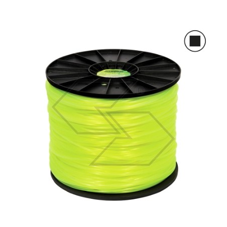 10 kg spool of STRONG brushcutter wire, square section Ã˜ 4.0 mm | Newgardenstore.eu