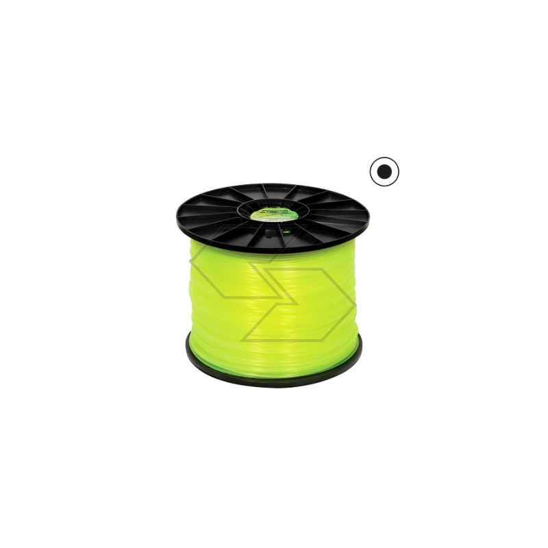 Bobine de 8 Kg de fil pour débroussailleuse STRONG section ronde diamètre 3.0 mm