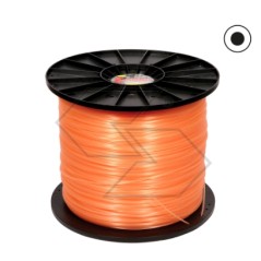 10KG coil of DUBLE STRONG brush cutter wire round Ø  2.7 mm length 1600 m