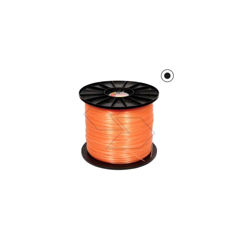 10KG coil of DUBLE STRONG brush cutter wire round Ø  2.7 mm length 1600 m