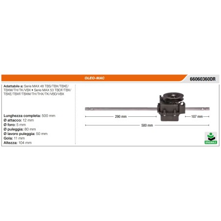 Trasmissione trazione semovenza EFCO per trattorino rasaerba tosaerba serie AR 48 | Newgardenstore.eu