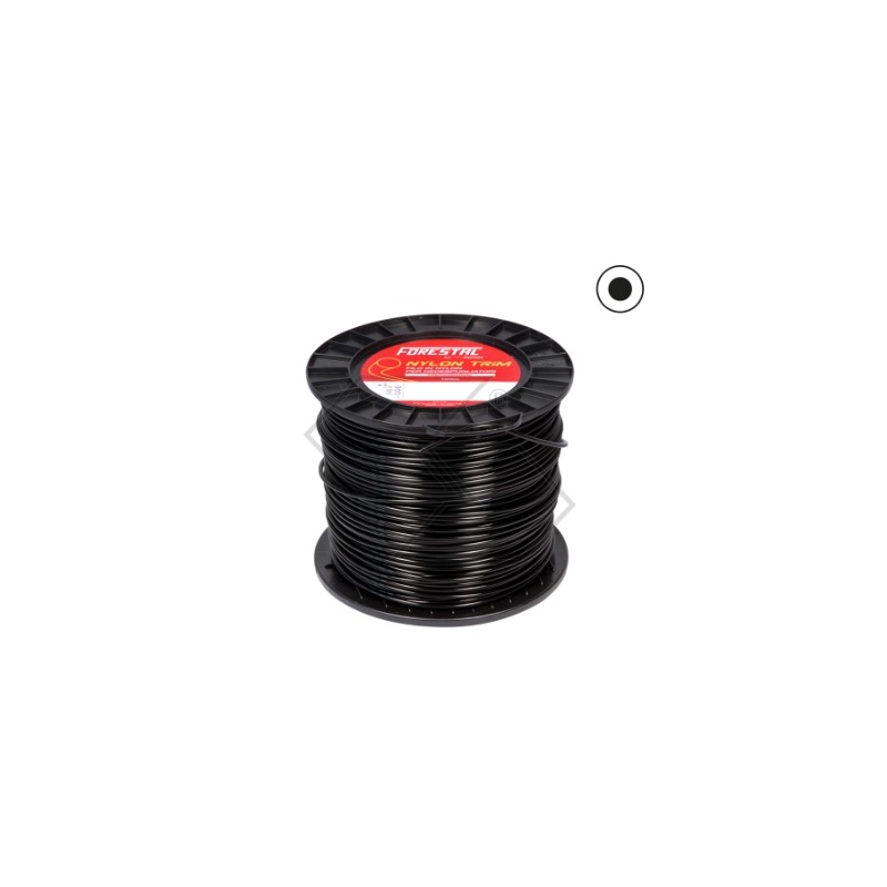 2 Kg spool of brushcutter wire, round section Ø  2.4 mm length 390 mm
