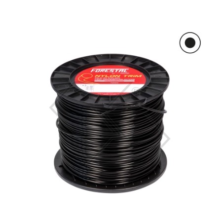 2 Kg spool of brush cutter wire, round section Ø 3.5 mm length 184 mm | Newgardenstore.eu