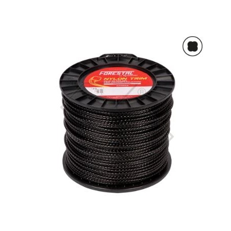 Bobina de 2 Kg de hilo para desbrozadora FORESTAL sección helicoidal Ø 3,3 mm | Newgardenstore.eu