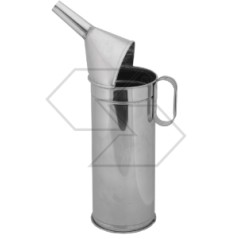 2 litre stainless steel funnel-conveyor for oil water and liquids in general | Newgardenstore.eu