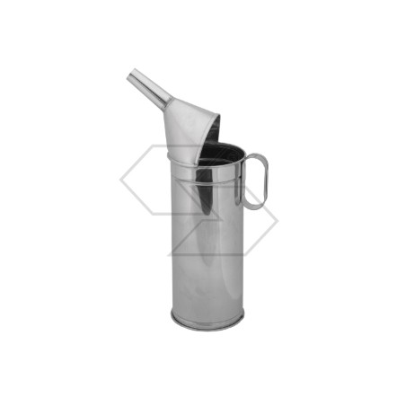 2 litre stainless steel funnel-conveyor for oil water and liquids in general | Newgardenstore.eu
