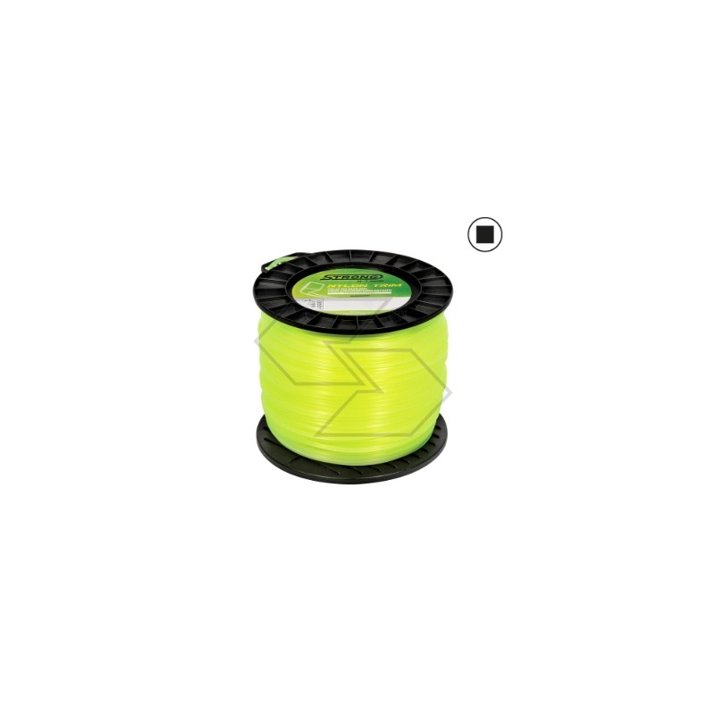 Coil of 2 kg wire for brushcutter STRONG square section Ø  2.7 mm length 240 m