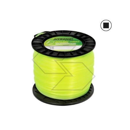 2 Kg spool of wire for brushcutter STRONG square section Ø 3.0mm length 190m | Newgardenstore.eu