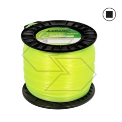 2 kg coil of wire for brushcutter STRONG square section Ã˜3.3mm length 160m | Newgardenstore.eu