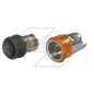 Cigar lighter with socket with light for agricultural machine