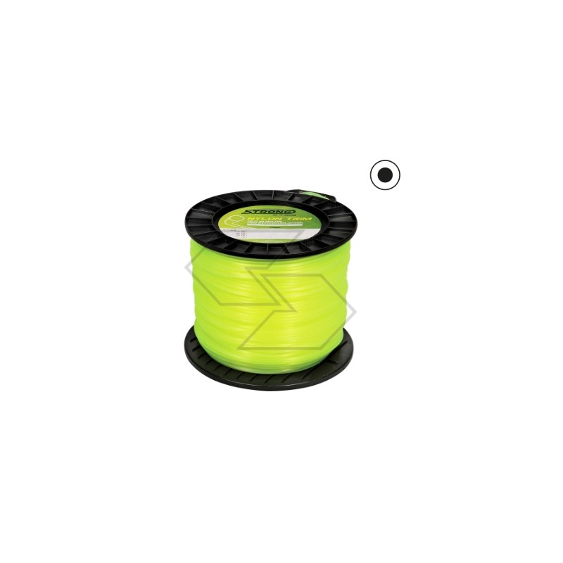 Bobine de 2 kg de fil à débroussailler STRONG section ronde 5.0 mm longueur 90m