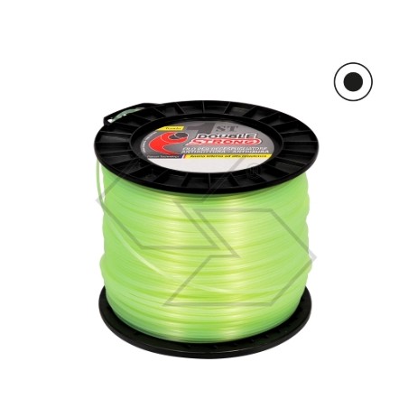 2KG spool of DUBLE STRONG brushcutter wire Ø 3.0mm round cross section length 248m | Newgardenstore.eu
