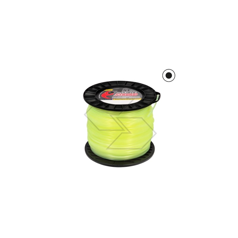2kg spool of DUBLE STRONG brushcutter wire 3.5mm round cross section 182m long