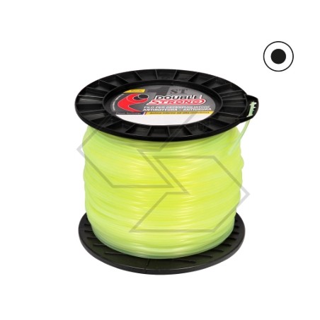 2kg spool of DUBLE STRONG brushcutter wire 3.5mm round cross section 182m long | Newgardenstore.eu