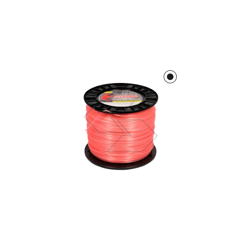 2KG spool of DUBLE STRONG brushcutter wire, round section 4.0mm length 141m