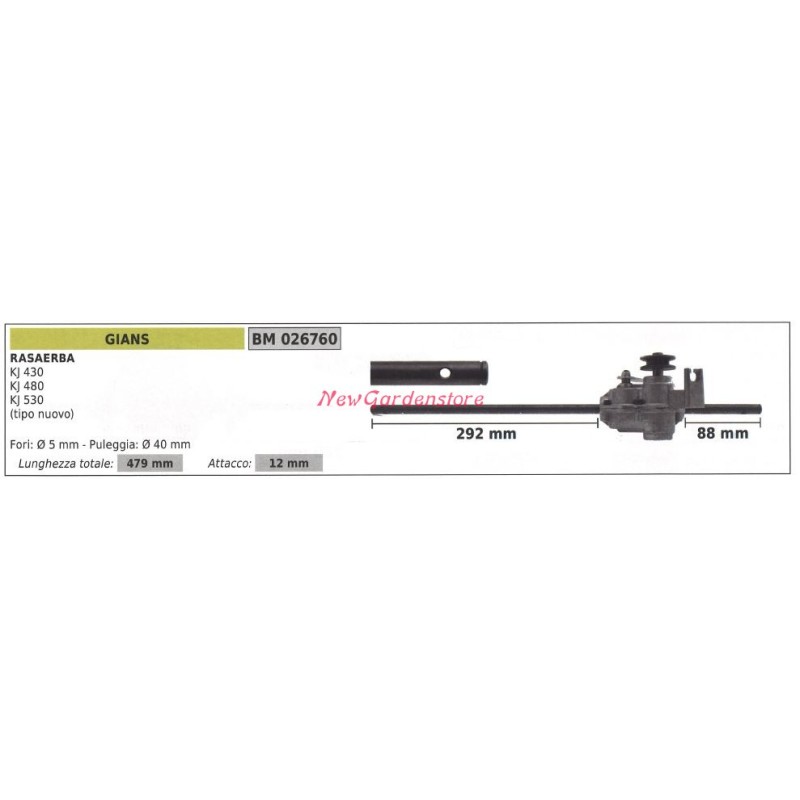 Selbstfahrender Antrieb GIANS Rasenmäher Mäher KJ 430 480 530 026760