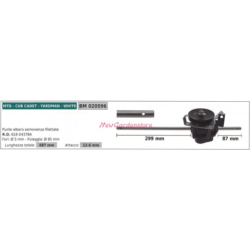 Tracción autopropulsada MTD 020596