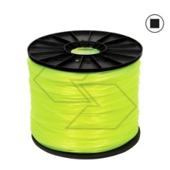8 kg spool of wire for brushcutter STRONG square section Ø 2.4 mm | Newgardenstore.eu