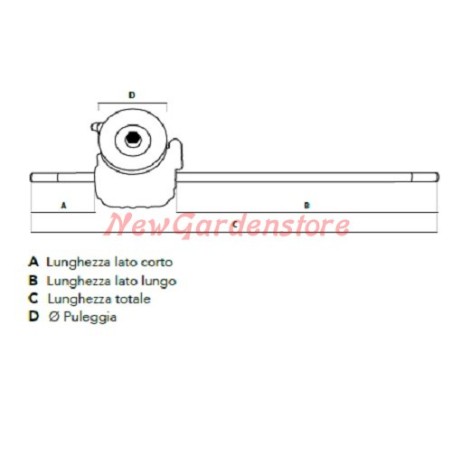 Tondeuse à traction 1807400 500075 Blue Bird pour Taurus 46T