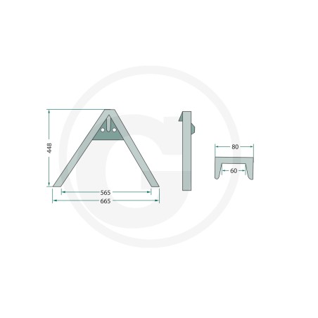 Triangle d'outils pour les appareils jusqu'à 1000 kg UNIVERSEL 77875512