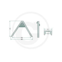 Triangle d'outils pour appareils jusqu'à 500 kg UNIVERSEL 77875511