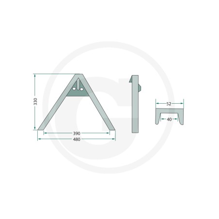 Tool triangle for devices up to 500 kg UNIVERSAL 77875511