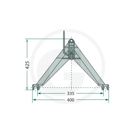 Front linkage triangle for tractor up to 200 kg UNIVERSAL 77875515