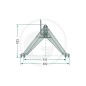 Front linkage triangle for tractor up to 200 kg UNIVERSAL 77875515