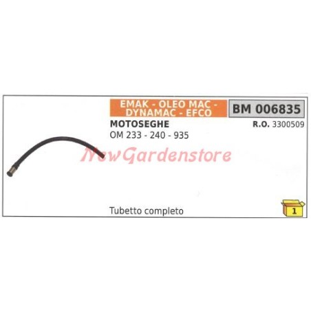 EMAK manguera de aceite con filtro de aspiración para motosierra OM 233 240 935 006835 | Newgardenstore.eu