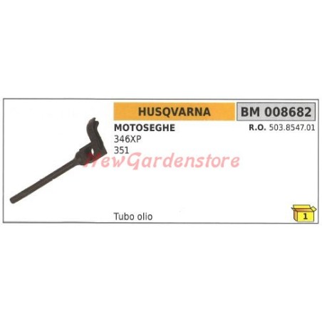 HUSQVARNA tuyau d'huile pour tronçonneuse 346XP 351 008682 | Newgardenstore.eu