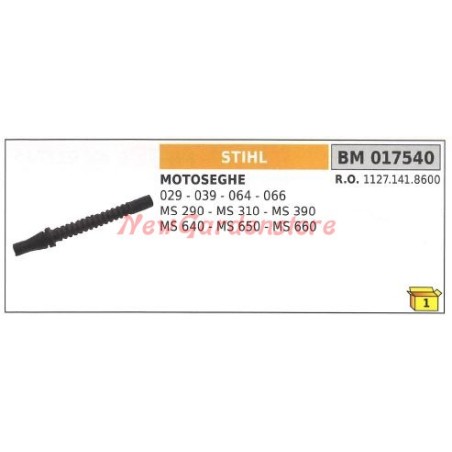 Manguera de aceite para motosierra STIHL 029 039 064 066 MS 290 310 390 640 650 017540 | Newgardenstore.eu