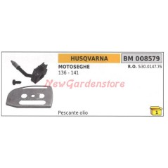 Tubetto pescante olio HUSQVARNA per motosega 136 141 008579 | Newgardenstore.eu